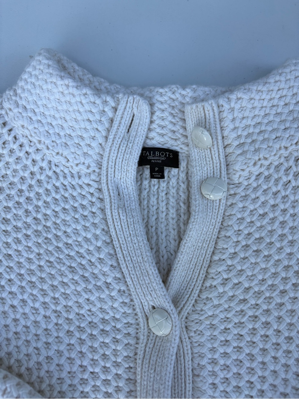 Talbots Knit Button Front Cardigan - Picture 2 of 4